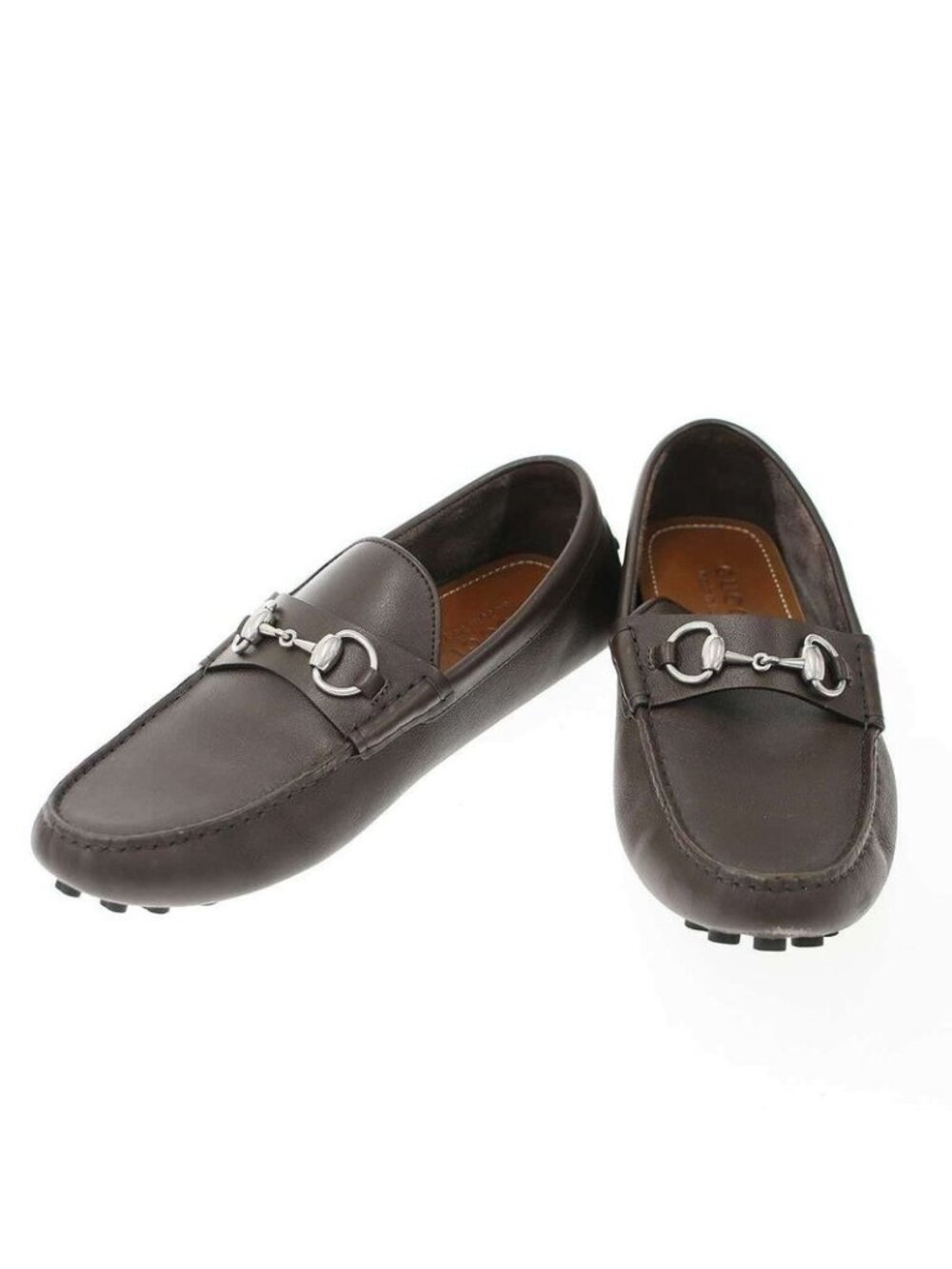 Gucci Horsebit Driving Shoes Loafers Brown 6